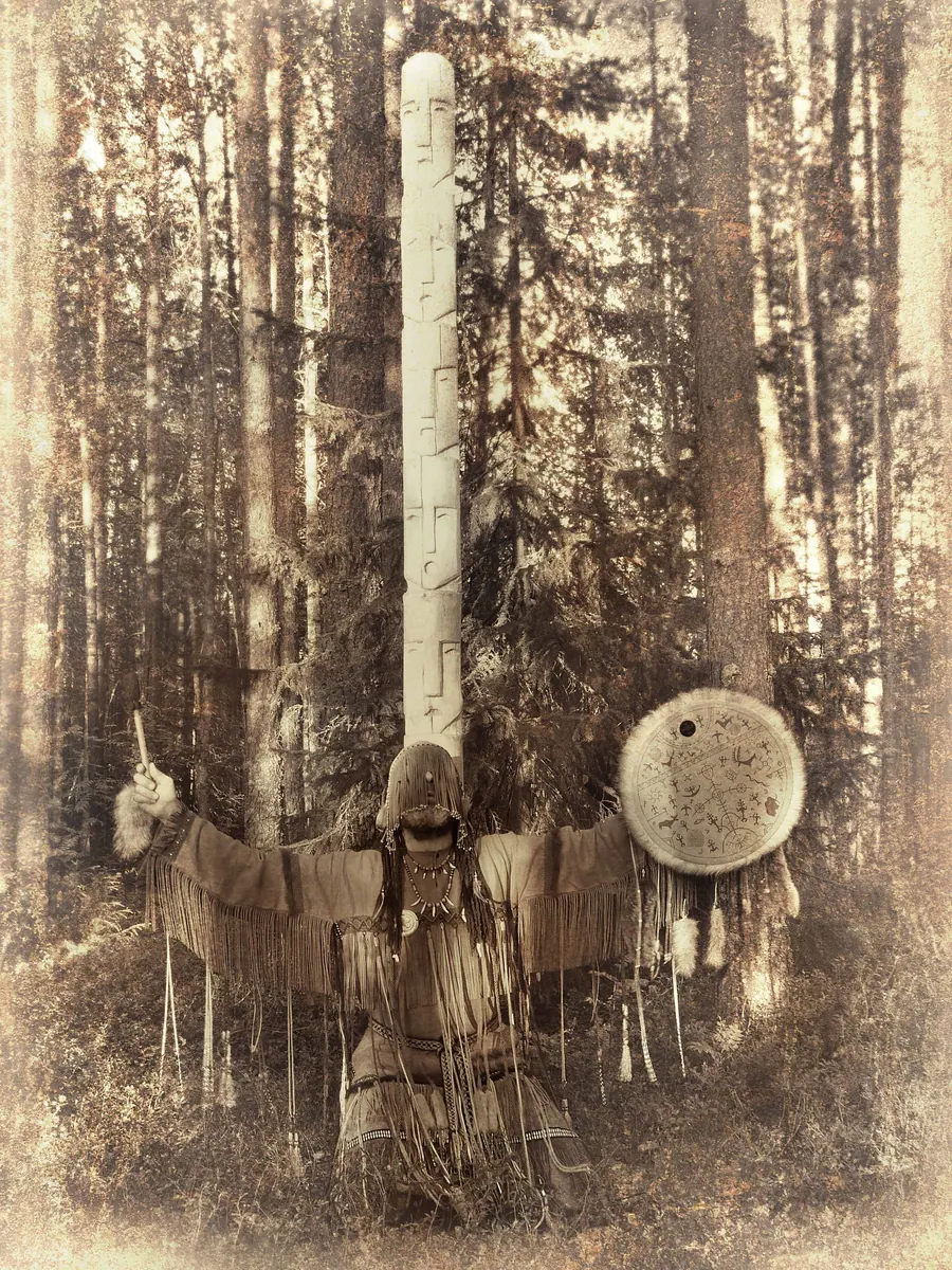 Капище Северных Ветров (шаманские мотивы) — художественная фотография Вячеслава Ларионова (серия «Капище и сакральное», 2018 г.)
