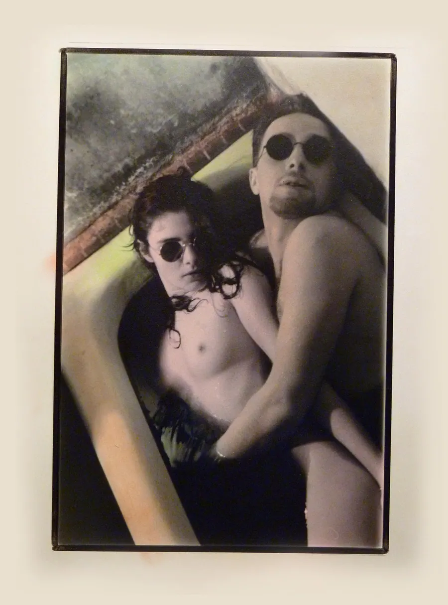 Автопортрет — художественная фотография Вячеслава Ларионова (серия «Тексты и мысль», 2018 г.)